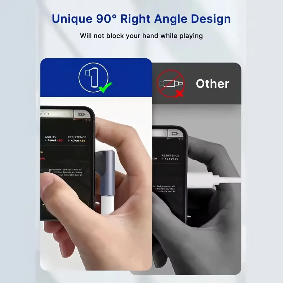 Elbow Type C to 3.5mm Earphone Adapter Jack USB-C to 3.5 earphones AUX Audio Adapters For gaming music