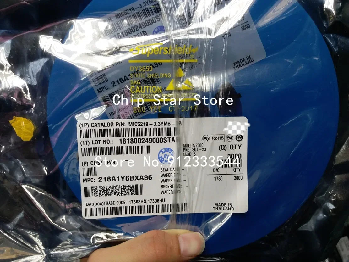 5-100pcs  MIC5219  MIC5219-3.3YM5-TR MIC5219-3.3YM5 SOT23-5 100%New And Original