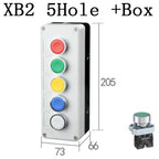 NEW XB2 Metal button switch control box start stop industrial identification symbol self reset circular emergency stop SWITCH