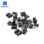 NE555 NE555P IC 555 & 8 Pin DIP Timer Programming Oscillator Chip Sockets Kit 1/5set