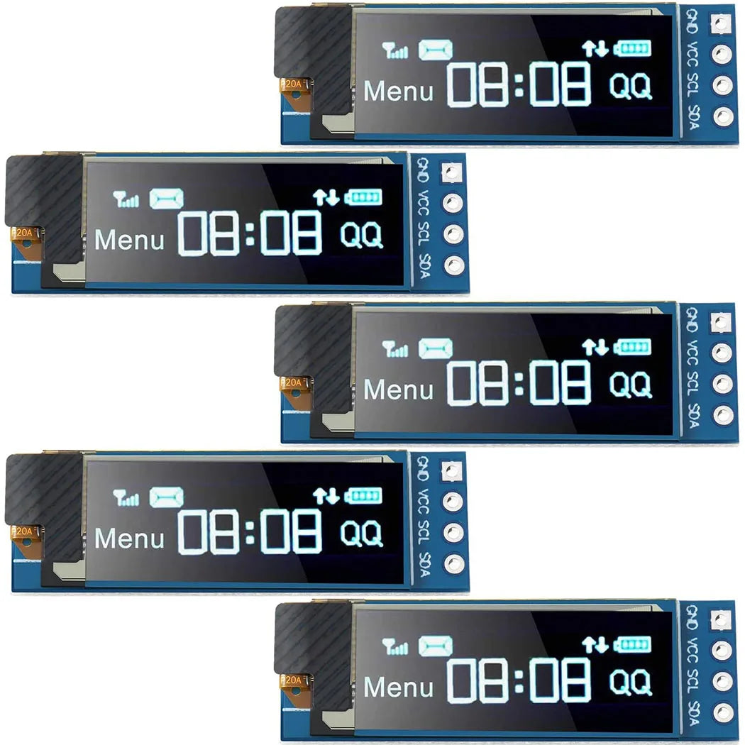 0.91 Inch OLED Display Module White/Blue OLED 128X32 LCD LED Display SSD1306 12832 0.91 IIC I2C Communicate for Arduino