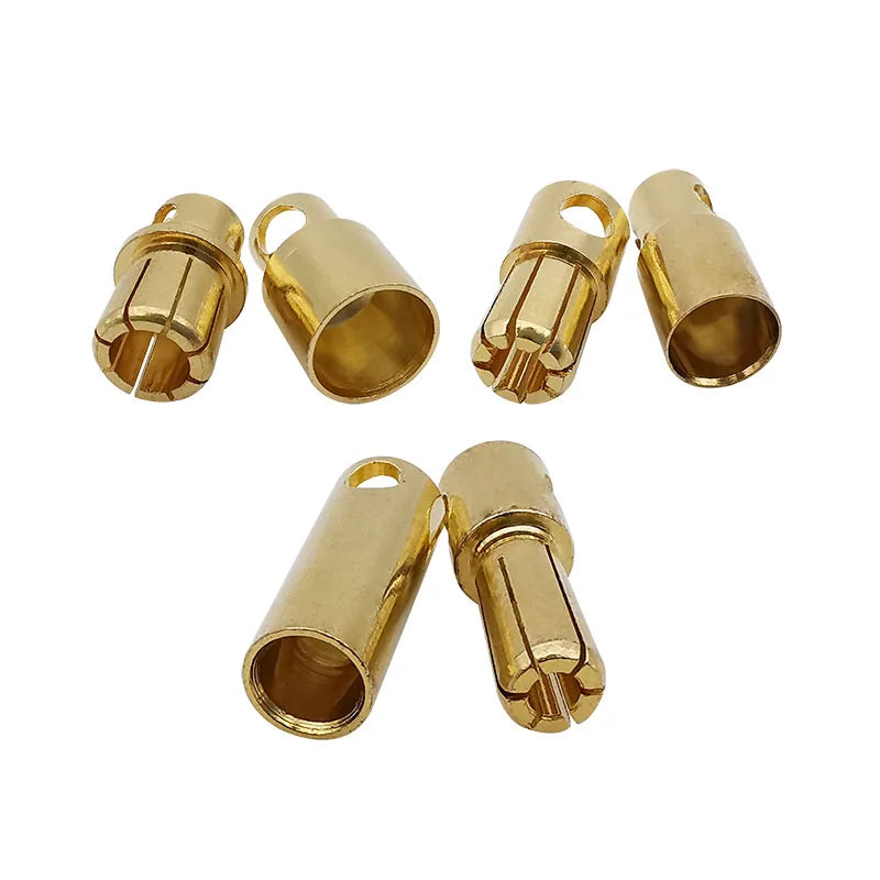 5Pairs Gold Plated 5mm 6mm 8mm Bullet Banana Plug Male Female Connector For ESC Battery Motor