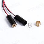 D8X18mm Focusable Laser Module 635nm 1mW 5mW Laser Head Red Dot Measuring Tool Glass/PMMA Lens Industrial Grade APC Driver