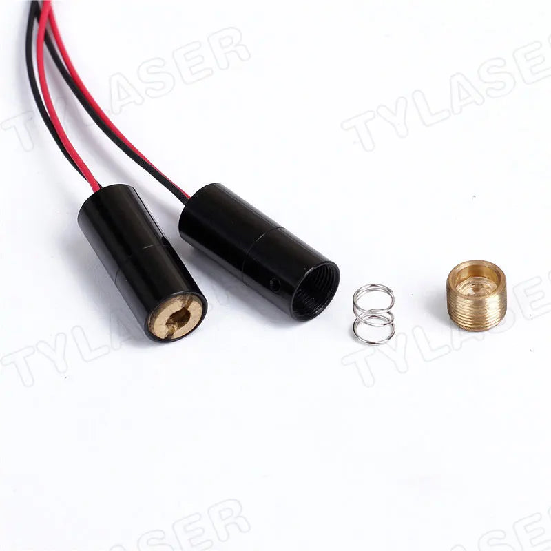 D8X18mm Focusable Laser Module 635nm 1mW 5mW Laser Head Red Dot Measuring Tool Glass/PMMA Lens Industrial Grade APC Driver