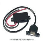 12V 24V to 5V 3A Charging Converter DC to 5V Step Down Converter with Female/MICRO/TYPE C/MINI USB for Car Motorcycle