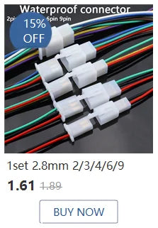 1Set 6.3mm 1/2/3/4/6/8/12P/14 pin Automotive 6.3 Electrical wire Connector Male Female cable terminal plug Kits ebike car