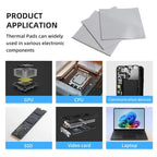 FEHONDA Thermal Pad 6W/mk Soft Thermal Silicone Pad 0.5/0.75/1.0/1.5/2.0/2.5/2.75/3.0/3.5/4.0mm Thermal Pads for GPU CPU PS4
