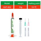 151 ° C/303.8 ° F New Solder Paste, No Need for Cleaning, Solder Repair and Maintenance, Lead-Free Solder Paste Flux, 10g/35g/55