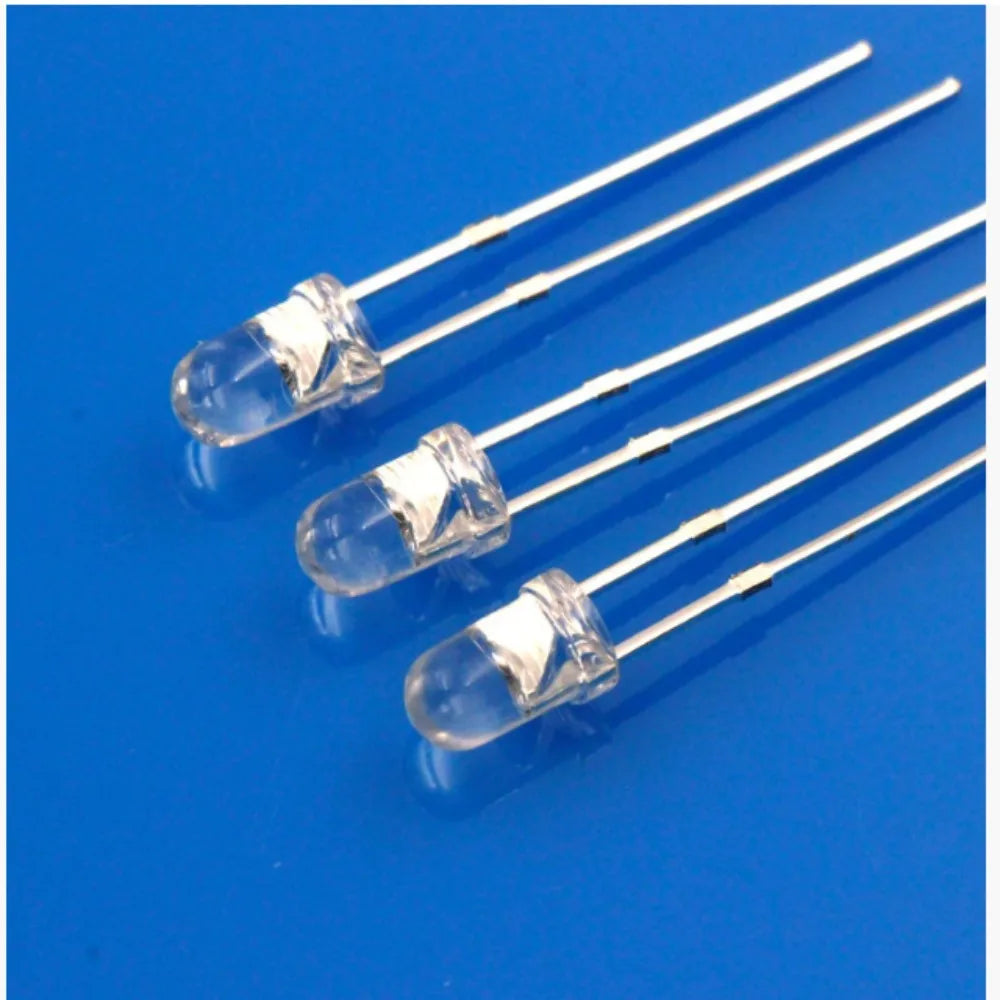 100pcs 5mm IR LED 850nm Clear Lens Infrared Diode 20mA Transparent 5 Mm Through Hole Light Emitting Diode 850 Nm LED Lamp