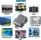 DC 24v to 12v Converter 30A 360W StepDown Converter Voltage Reducer IP68 Waterproof Transformer for Golf Cart Truck Boat Vehicle