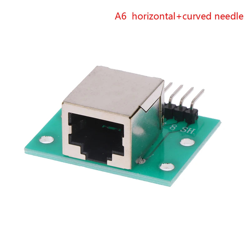 1Pc RJ45 Adapter Board To XH2.54 Modular Ethernet Connector Adapter Network Interface + Breakout Board + Pin Header