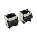 10P Network Interface Connector LED Light Network Port Female Socket RJ45 Network Socket with Light 8P8C Network Port Connector