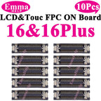 10Pcs LCD Display Touch FPC Connector for iPhone 17 17Pro 16 15 14 Pro Max Motherboard Logic Board Screen Plug Replacement