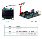 Original 0.96 inch oled IIC Serial Blue White Yellow OLED Display Module 128X64 I2C SSD1306 12864 LCD Screen Board For Arduino