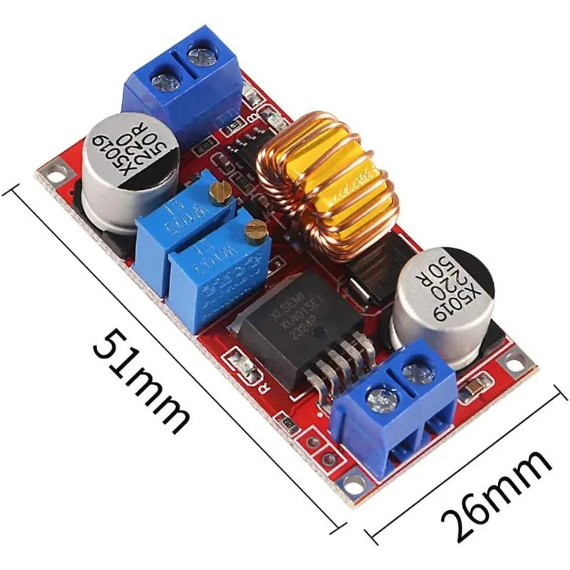 XL4015 5A LM2596 Buck Adjustable Constant Current Voltage Regulator Module 4-38V-1.25-36V LED Driver Battery Charger Solar DIY
