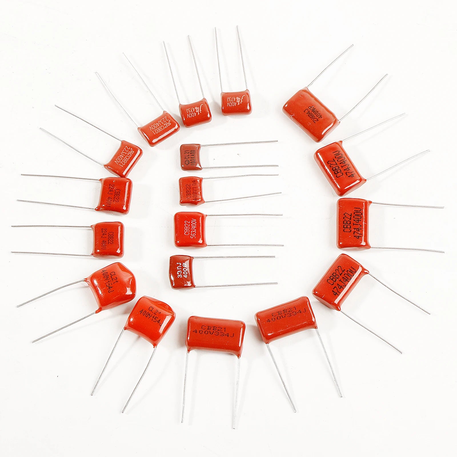 120pcs CBB Capacitor Assortment Kit Metallized Polypropylene Film Capacitors