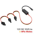 DC 5525 To SATA IDE Hard Drive Power Supply Cable DC 12V To 4Pin Molex/ SATA Hard Drive Cable Step-down Voltage Regulator