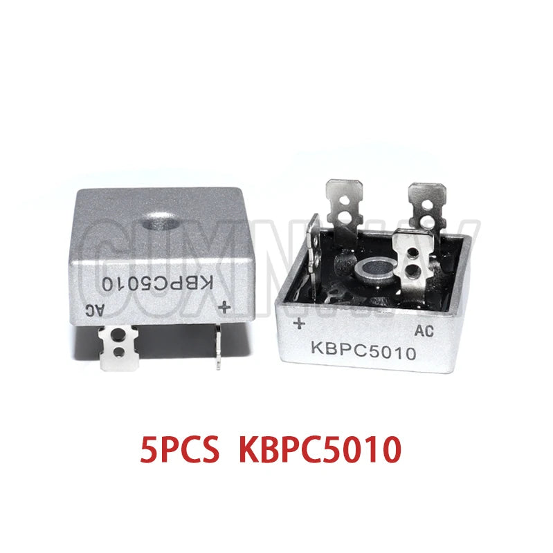 5PCS Diode Bridge Rectifier KBPC5010 KBPC1010 KBPC1510 KBPC2510 KBPC3510 Rectifiers 10A 15A 25A 35A 50A
