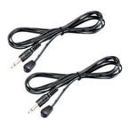 Uxcell 2pcs IR Infrared Emitter Extension Cable 4.9ft Long 45 Degree Emission Angle 3.5mm Jack Single Red Head