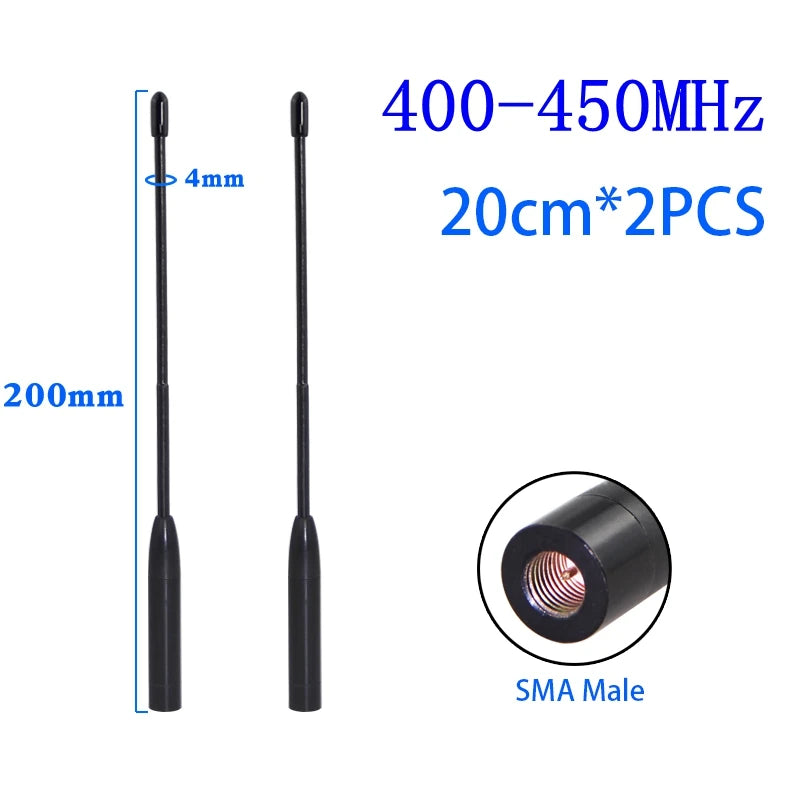 Support Custom 2PCS 433MHz Soft Antenna 400-450MHz 470-510MHz Whip Antenna Omni High Gain LORA Gateway Remote Control Antenna