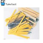 100pcs 1/4W 0R-22M 1% Metal Film Resistor 0.25W 0 2.2 10 100 150 220 270 330 470 1K 2.2K 4.7K 10K 47K 100K 470K 1M 10M 20M Ohm