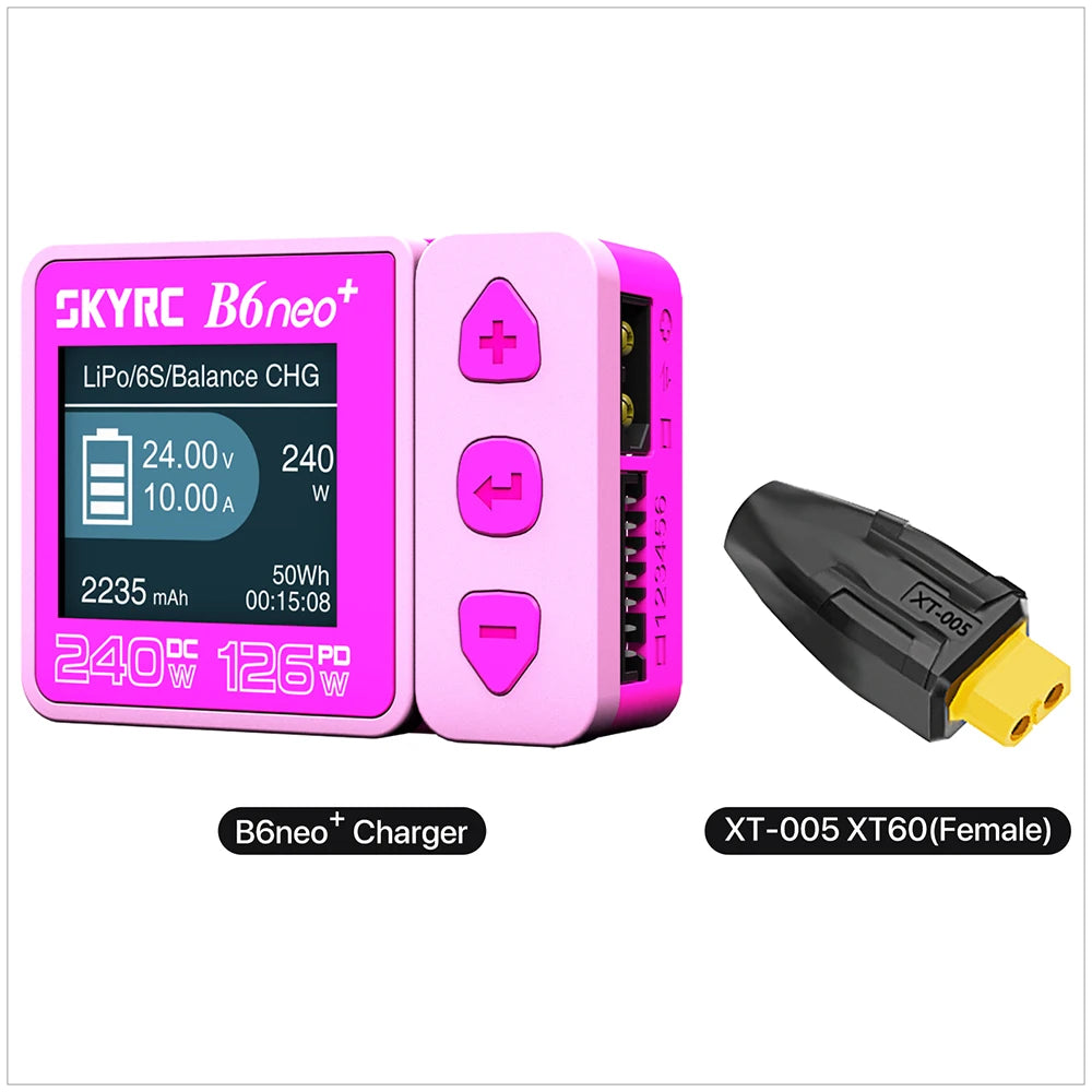 SKYRC B6neo / B6neo+ LiPo Battery Smart Balance Charger DC 200W PD 80W Input for RC Model Car Ship Boat Airplane