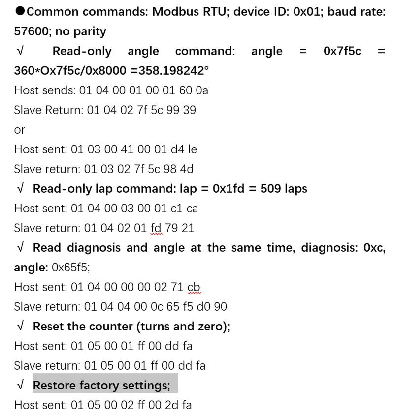 RS485 Absolute Encoder Single-turn Speed Measurement Modbus Protocol Can Be Directly Connected To PLC Microcontroller