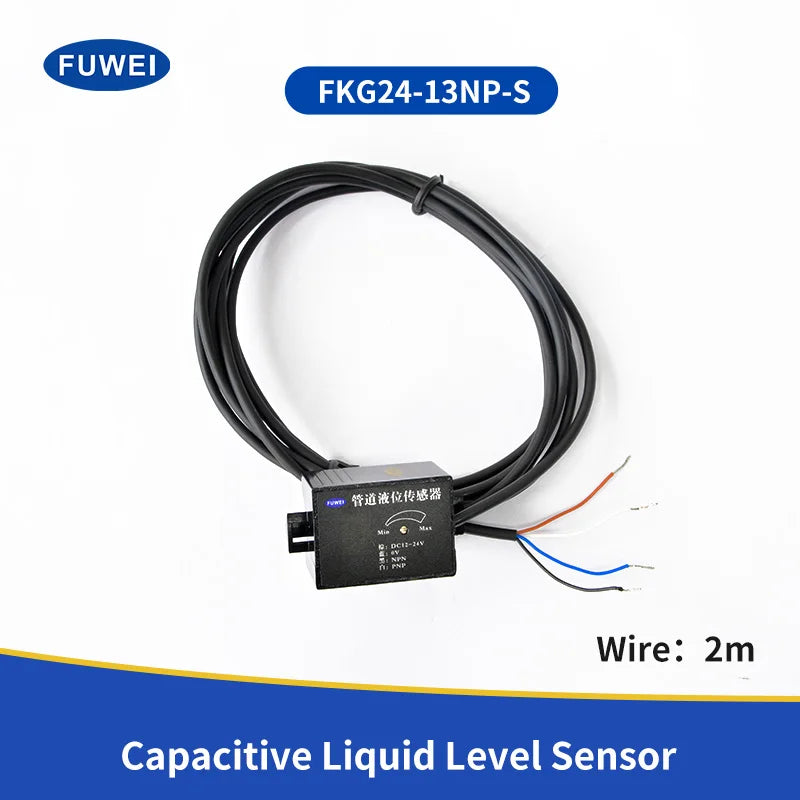 FKG24-13NP-S High Precision 13mm Liquid Level Control Digital Display Capacitive Pipe Liquid Level Sensor