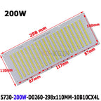 SMD5730 LED Chip PCB Light Source Long Aluminum Lamp Plate 20W 30W 50W100W Watt Diy Floodlight Outdoor Retrofit Lamp Board Acces