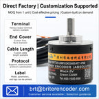 Rotary Absolute Encoder single-turnRS485 SSI CAN Power-Off Memory Angle Sensor for Equipment Waterproof