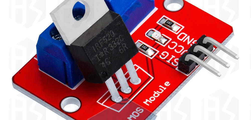 ‌IRF520 MOSFET Driver Module (1PCS/5PCS) – 0-24V Logic-Level Gate Driver for Arduino/Raspberry Pi/ARM