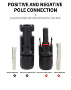 600/400/200/100/40/20/10 Pcs Photovoltaic Solar Connector Kit 1000V 30A Panel Solor Connectors for PV/MC Cable 2.5/4/6mm2