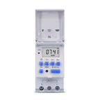 TOMZN New Type Din Rail Single Phase Weekly Ogrammable Digital TIME SWITCH Relay Timer Control AC 220V 230V 12V 24V 48V 16A
