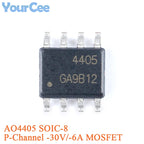 20pcs/5pcs AO4407A SOIC-8 4407A P-channel -30V/-12A SMD MOSFET Field Effect Transistor Chip AO4405AO4411 AO4413 AO4421 AO4435