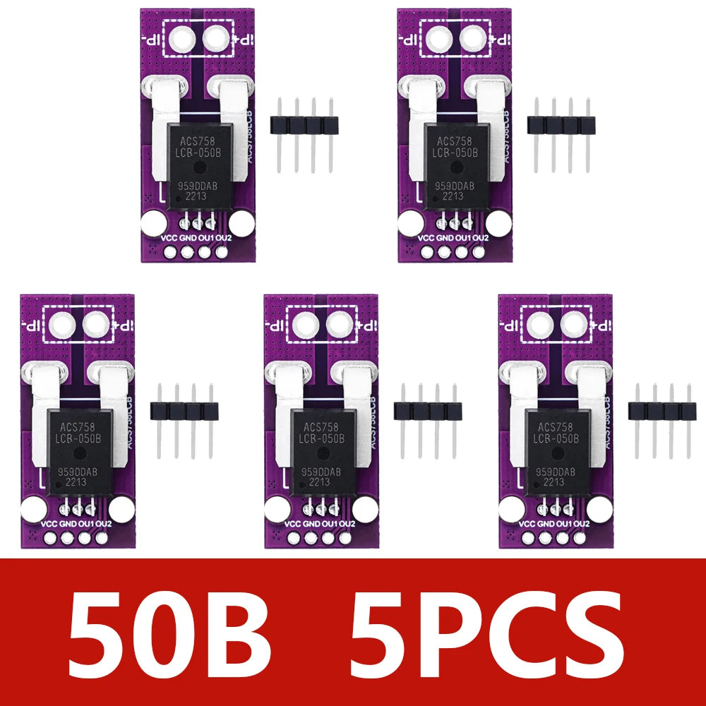 1PCS~5PCS ACS758 ACS758LCB-050B-PFF-T linear current sensor Hall current module ACS758LCB-100B-PFF-T