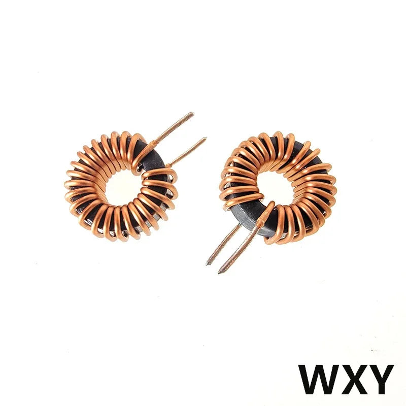 5Pcs 10/22/33/47/56/68/100uh220uH Toroid Core Inductors 65125 Winding Magnetic Inductance Iron Gauge Aluminum Magnetic Ring Coil