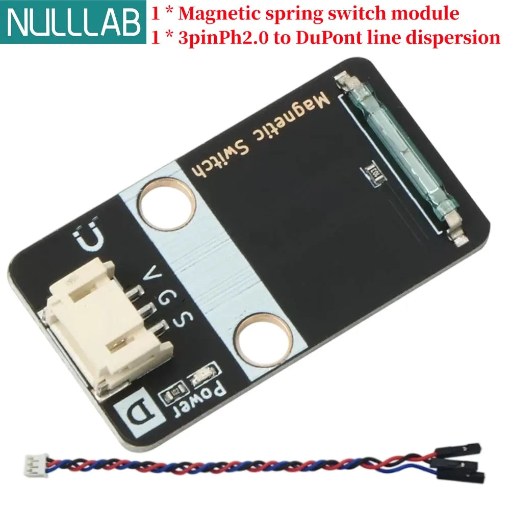 Magnetic Reed Switch Sensor Module, 3.3V-5V, Digital Output, with Connector, for Arduino / Raspberry Pi / ESP32 DIY Projects