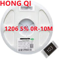 5000Pcs 1206 5% 0R ~ 10M SMD resistor 1/4W 0 1 10 100 150 220 330 ohm 1K 2.2K 10K 100K 0R 1R 10R 100R 150R 220R 330R ohm