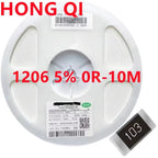 5000Pcs 1206 5% 0R ~ 10M SMD resistor 1/4W 0 1 10 100 150 220 330 ohm 1K 2.2K 10K 100K 0R 1R 10R 100R 150R 220R 330R ohm