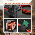 Heavy Duty 40AMP Electric Fuel Pump Relay Kit Waterproof Relay Wiring Harness With Nylon Wire Looms& Long Wires 30247