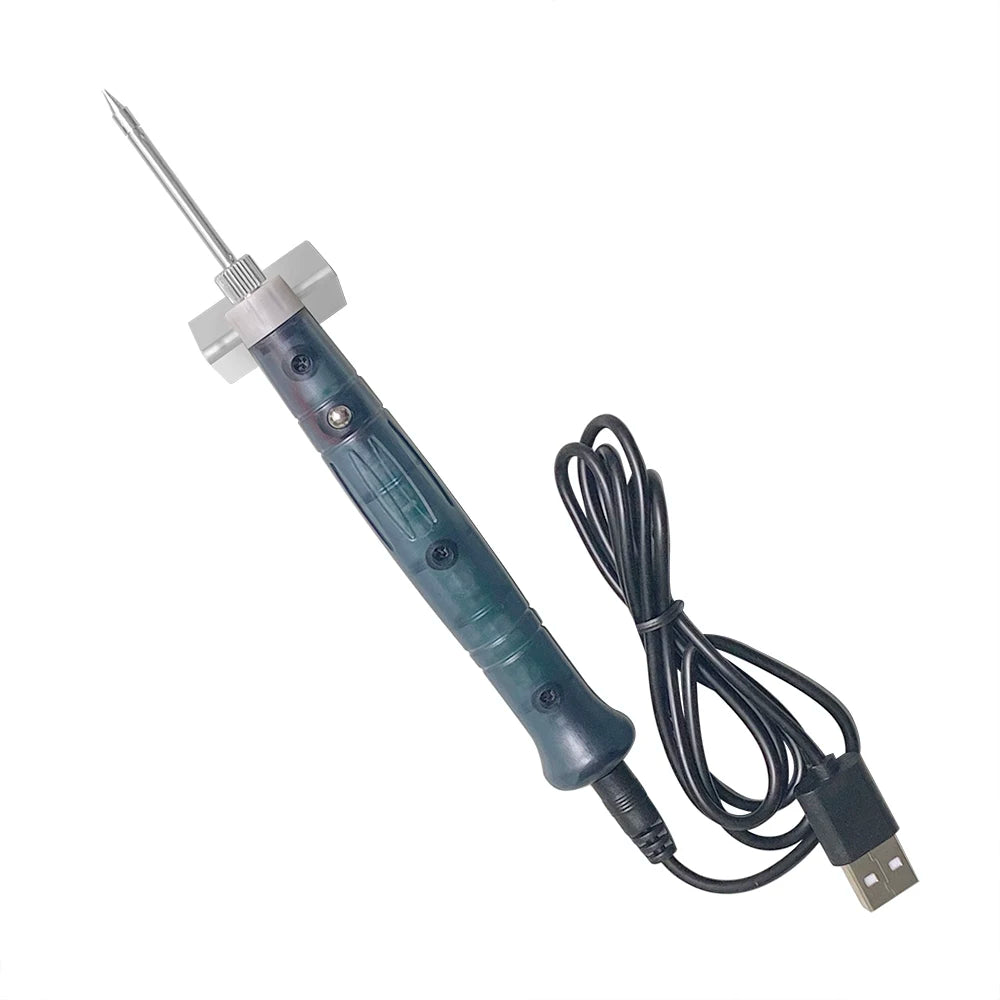 Portable USB Soldering Iron Professional Electric Heating Tools Rework Indicator Light Handle Welding Gun outdoor Repair Tool