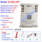Smart Jikong JK BMS 4s 5s 6s 7s 8s 100a 200a Lifepo4 Li-ion Active Balance Lithium 24v With Bt Heat Function Equalizer On Sale