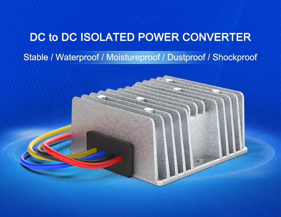 RUIYISI DC Isolated Power Converter 24V to 24V Voltage Regulator 130V120V90V80V72V60V36V48V12V to 12V5V Voltage Regulator Module