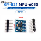 1/3/5/10PCS GY-521 MPU6050 6DOF IMU Module 3 Axis Accelerometer Gyroscope Sensor I2C for Arduino ESP32 Raspberry Pi