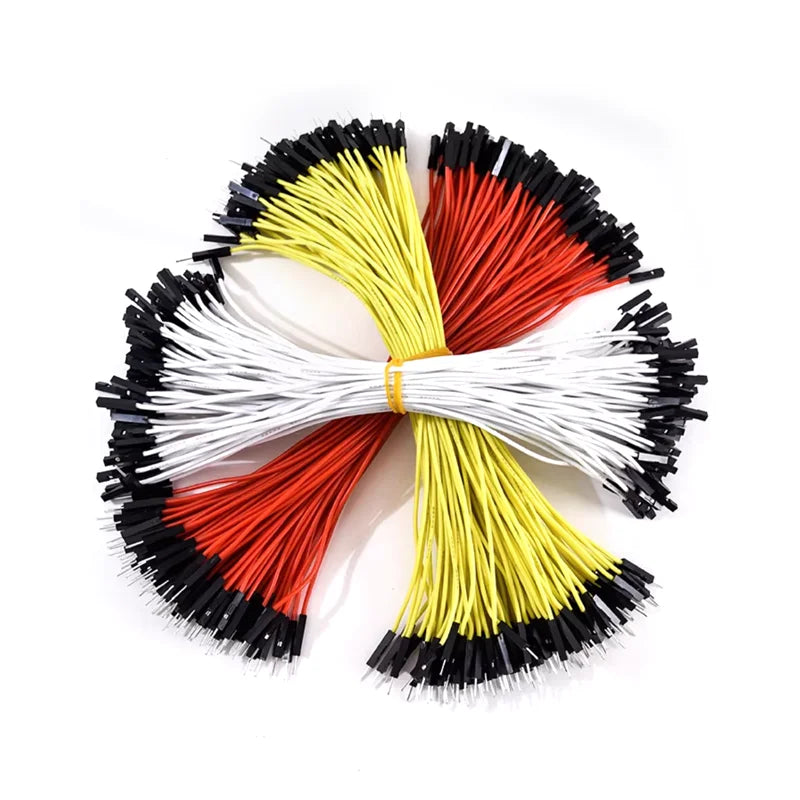 100PCS Dupont Wire 26AWG Silicone Cable 2.54mm Jumper Wire Male Female Breadboard Wire for Arduino DIY