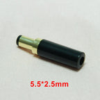 Gold Plated DC Power Plug Connector 5.5x2.1mm/5.5x2.5mm 4.0x1.7mm / 3.5x1.35mm DC Male Plug DIY Welding Output Adapter