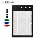 MB102 Breadboard Power Supply Module + MB-102 830/400 Points Solderless Breadboard Kit with 65 Flexible Jumper Wires 3.3V/5V