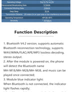 MH-M18 MH-M28 MH-M38 Bluetooth 4.2 Audio Receiver Module Wireless Stereo Music Board Type-C Micro USB