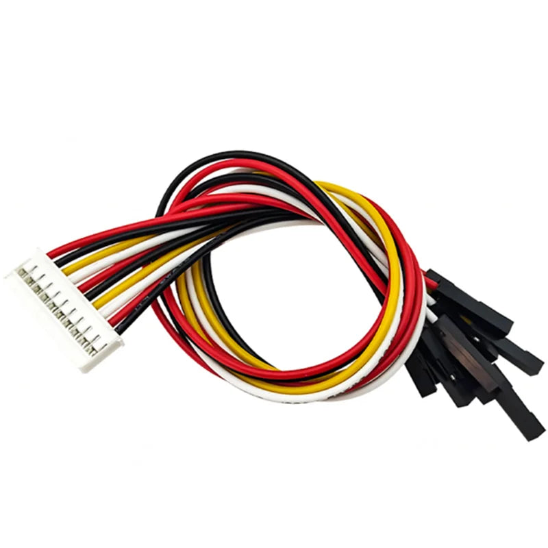 5Pcs HY2.0 to Dupont line electronic wire-2P/3P/4P/5P/6 Pin To 2.54mm Dupont Male/Female Wire Connector Color Cable