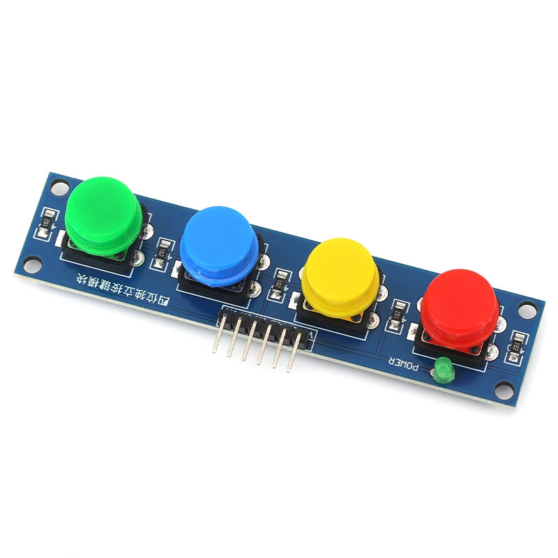1/5/10Pcs 4Bits Independent Button Module for Single-Chip Microcontroller Raspberry-Pi Arduino